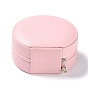 PU Leather Jewelry Box, Small Travel Jewelry Organizer Storage Case  for Necklace, Bracelets, Rings Earring, Column