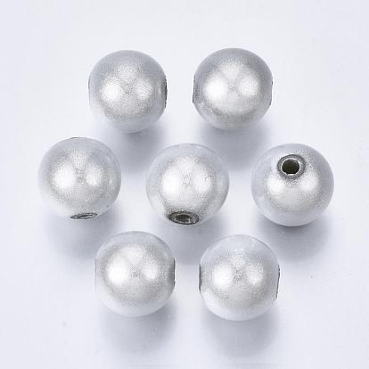 Spray Painted Acrylic Beads, Miracle Beads, Bead in Bead, Round, 10mm, Hole: 2mm