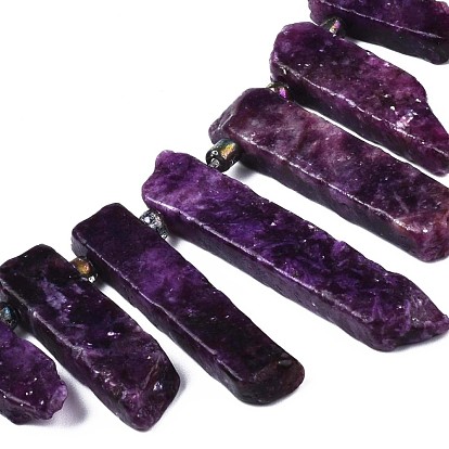 Натуральный лепидолит / пурпурный слюдяный камень бисер пряди, подвески с градуированными веерами, фокусные бусы, сподуменовые бусы
