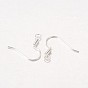 Crochets de boucles d'oreilles en fer, avec boucle horizontale, sans cadmium et sans plomb, fil d'oreille