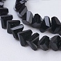 Opaque Glass Beads Strands, Faceted, Triangle