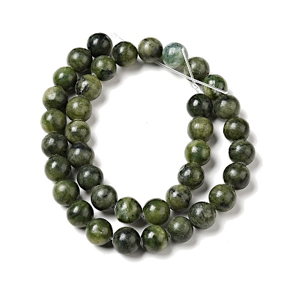 Taiwan naturelles perles de jade de brins, ronde