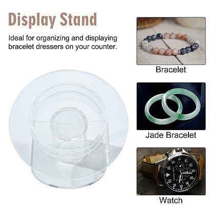 Organic Glass Bracelets/Bangles Display, 70x80x75mm