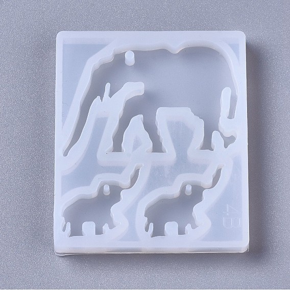 Silicone Molds, Pendant Resin Casting Molds, For UV Resin, Epoxy Resin Jewelry Making, Elephant