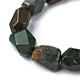 Natural Indian Agate Beads Strands, Faceted, Nuggets