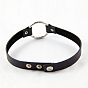 Punk Rock Style Leather Necklaces, with Alloy Findings, 15.4 inch