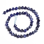 Natural Sodalite Beads Strands, Faceted, Cube