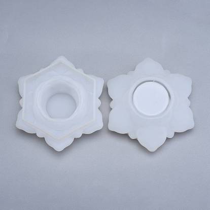 Lotus Storage Box Silicone Molds, with Lids, for DIY UV Resin Jewelry Box, Trinket Container, Candy Box
