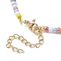Flower & Smile Face Acrylic & Seed Beaded Necklace for Women