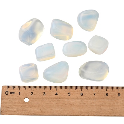 Perlas de Opalite, piedra caída, gemas de relleno de jarrones, pepitas, ningún agujero