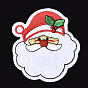 Computerized Embroidery Cloth Iron On Patches, Costume Accessories, Appliques, Father Christmas
