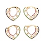 Arracadas con estrella de mar y circonitas cúbicas, joyas de latón chapado en oro real 16k para mujer