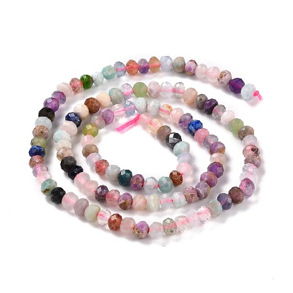 Natural & Synthetic Beads Strands, Rondelle, Faceted