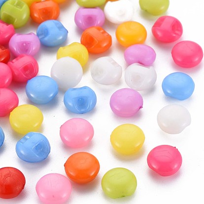 1-Hole Resin Buttons, Round