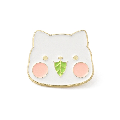 Alloy Brooches, Enamel Pins, for Backpack Cloth, Cat Theme