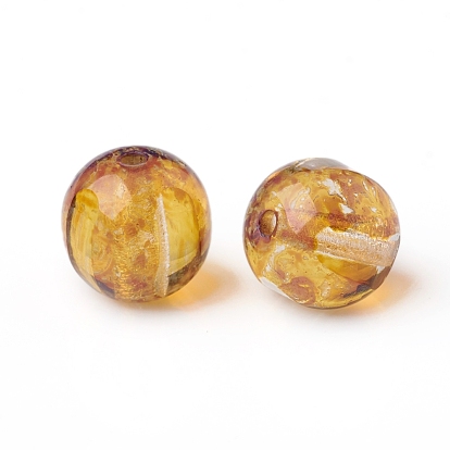 Perles de verre tchèques rétro, facette, ronde