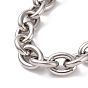 201 bracelet chaînes de câbles en acier inoxydable pour hommes femmes