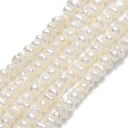 Natural Cultured Freshwater Pearl Beads Strands, Keshi Pearl Beads, Nuggets