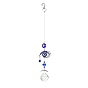 K9 Crystal Glass Big Pendant Decorations, Hanging Sun Catchers, with Metal Hook, Evil Eye
