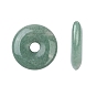 Natural Gemstone Pendants, Donut/Pi Disc