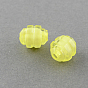 Transparent Acrylic Beads, Bead in Bead, Twist, Oval, Hole: 2mm