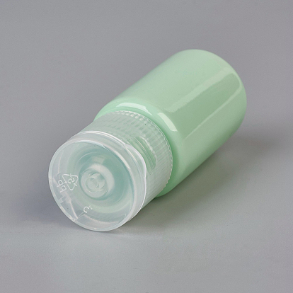 Macaron Color PET Plastic Empty Flip Cap Bottles, with PP Plastic Lids, for Travel Liquid Cosmetic Sample Storage