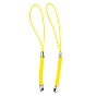 Polyester Cord Mobile Straps, with Platinum Plated Iron Findings