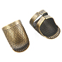 Brass Sewing Thimble Finger Protector, Adjustable Finger Shield Protector, DIY Sewing Tools