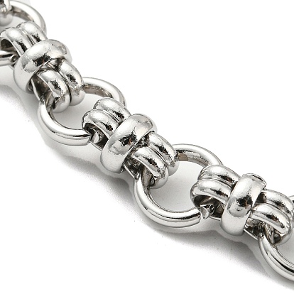 304 Stainless Steel Ring Link Chain Bracelet