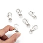 Polished 316 Surgical Stainless Steel Large Lobster Claw Swivel Clasps, Swivel Snap Hooks, 35x17x4.5mm, Hole: 6x8mm