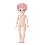 Фигурка девушки из пластика, с головой и длинной/короткой кудрявой прической, для маркировки аксессуаров для кукол bjd