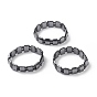 Fashionable Magnetic Synthetic Hematite Stretchy Bracelets, 72mm