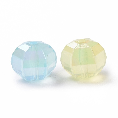 Perlas de gelatina de imitación de acrílico transparente, hexágono
