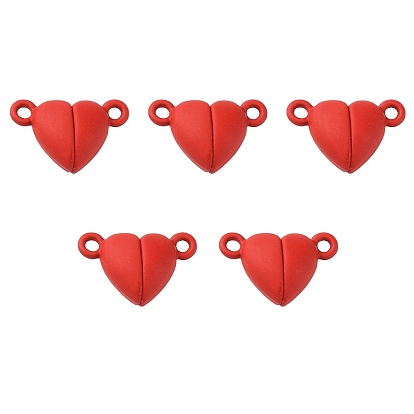 Alloy Magnetic Clasps, Heart