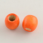 Dyed Natural Maple Wood Beads, Barrel, Lead Free