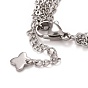 304 Stainless Steel Heart Link Bracelet for Women