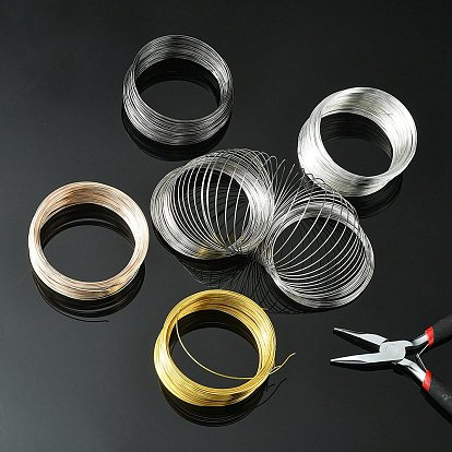Fil à mémoire en acier, ronde, pour la fabrication de bracelets d'enveloppe de collier de collier