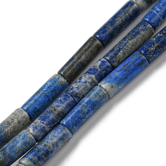 Hilos de cuentas de lapislázuli natural, columna