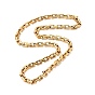 304 Stainless Steel Rctangle Link Chain Necklace for Men