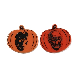 Halloween Acrylic Pendants, Pumpkin