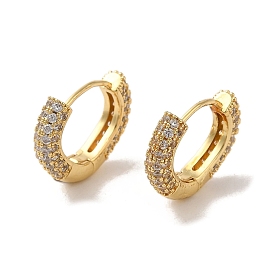 Brass Micro Pave Cubic Zirconia Earrings for Women