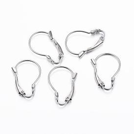 304 Stainless Steel Leverback Earring Findings