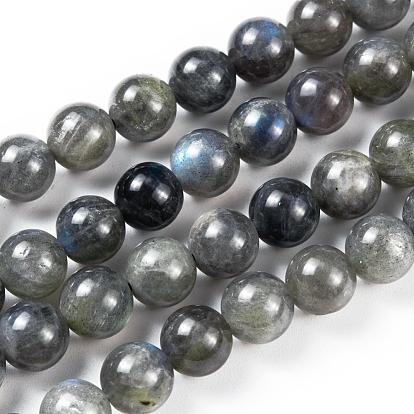 Aa grade pierre naturelle perles rondes de labradorite brins