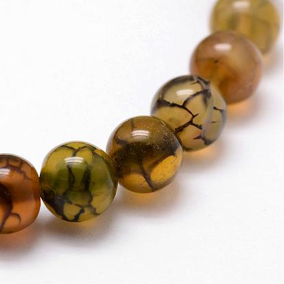 Pierres précieuses naturelles et synthétiques bracelets en perles extensibles, ronde, 52mm