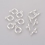 Tibetan Style Alloy Toggle Clasps, Cadmium Free & Lead Free, Ring, Ring: 18x13x2mm, Hole: 2mm, Bar: 21x2mm, Hole: 2mm