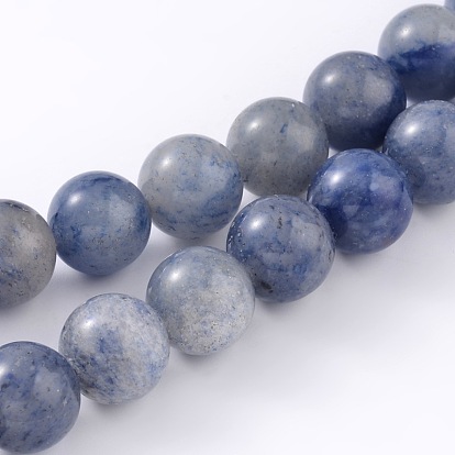 Natural Blue Aventurine Round Beads Strands