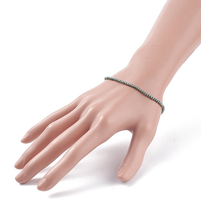 Glass Round Beaded Stretch Bracelet for Women