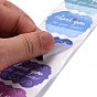 Lace Shape Paper Thank You Stickers, Word Thank You for your order, Self-Adhesive Paper Gift Tag Labels Youstickers