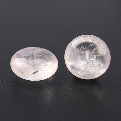 Naturel a augmenté perles de quartz, rondelle