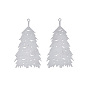 201 Stainless Steel Pendants, Etched Metal Embellishments, Christmas Tree